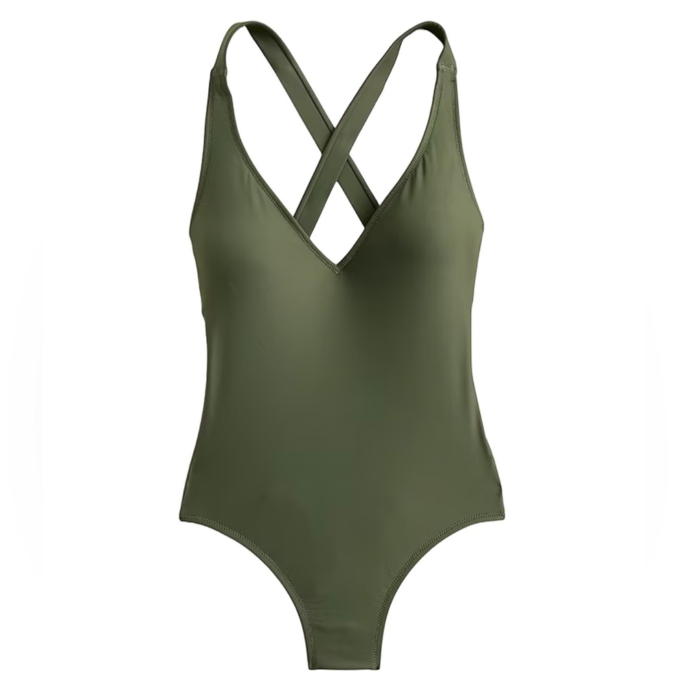 NWT J Crew Swimsuit - olive green